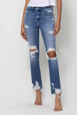 THE BAILEY DISTRESSED STRAIGHT FLYING MONKEY JEANS