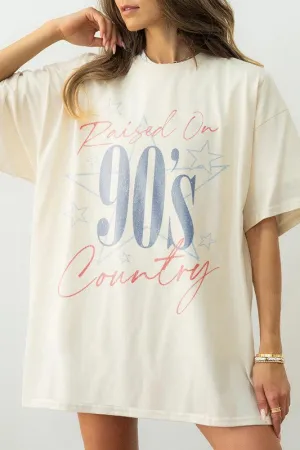 The Raised On 90s Country Comfort Colors Tee