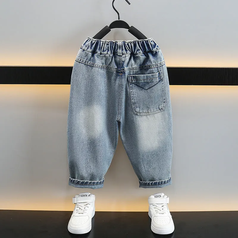 Toddler Boy Denim Patchwork