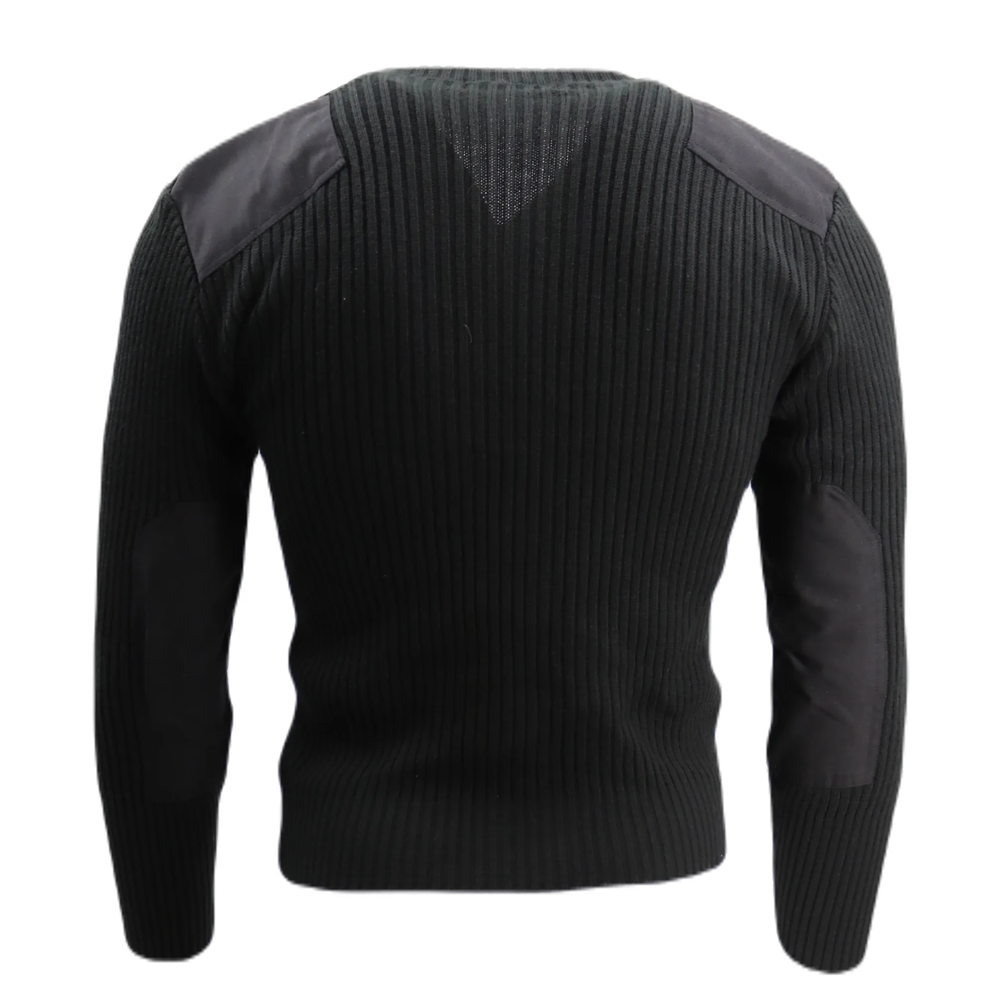 V-Neck Acrylic/Wool Commando Sweater