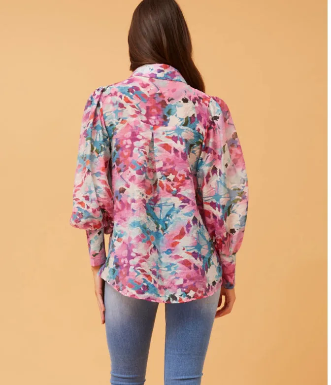 VELLE FLORAL SHIRT - Multi Pink
