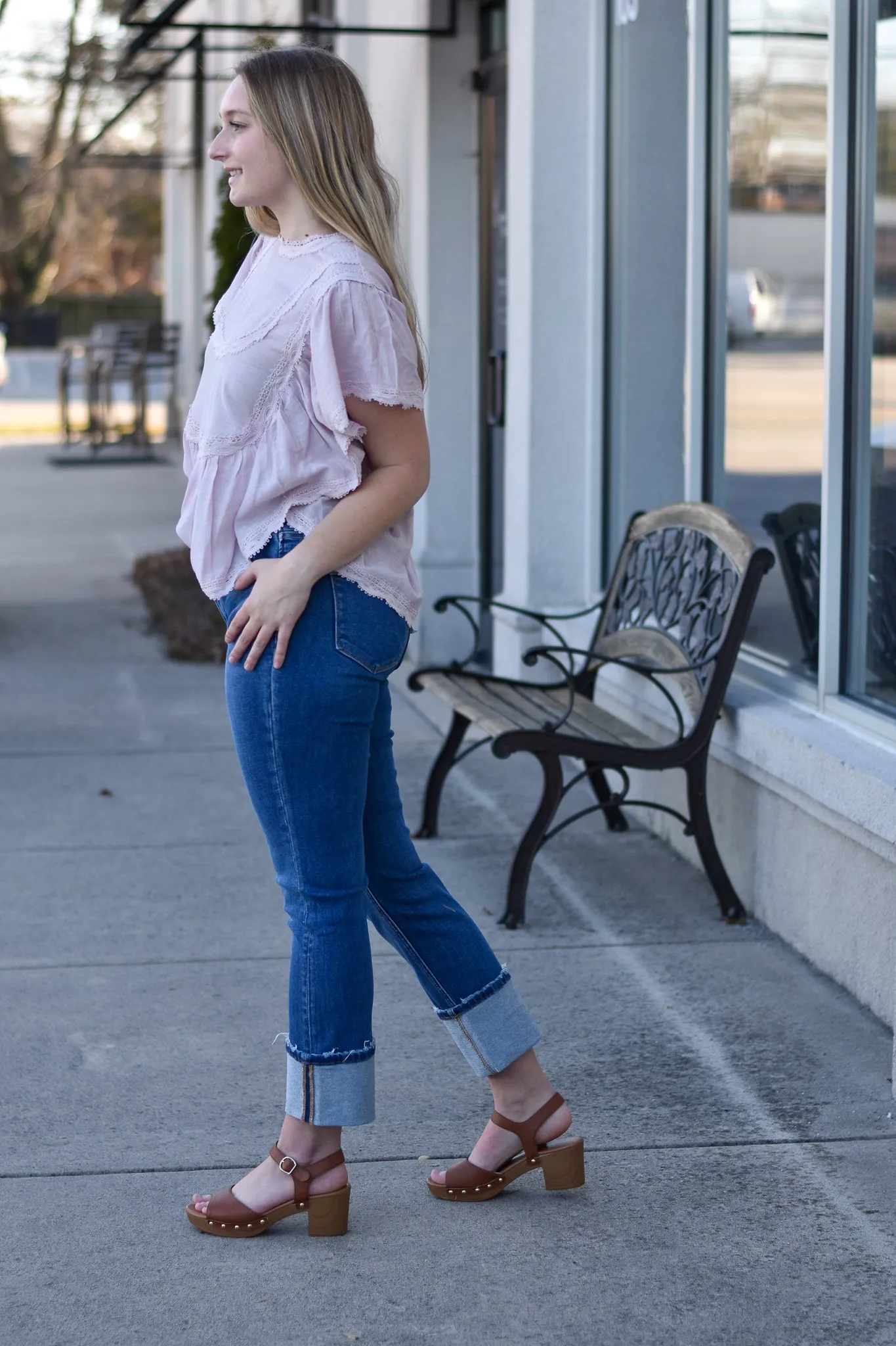 Vervet Cuffed Slim Straight Jeans
