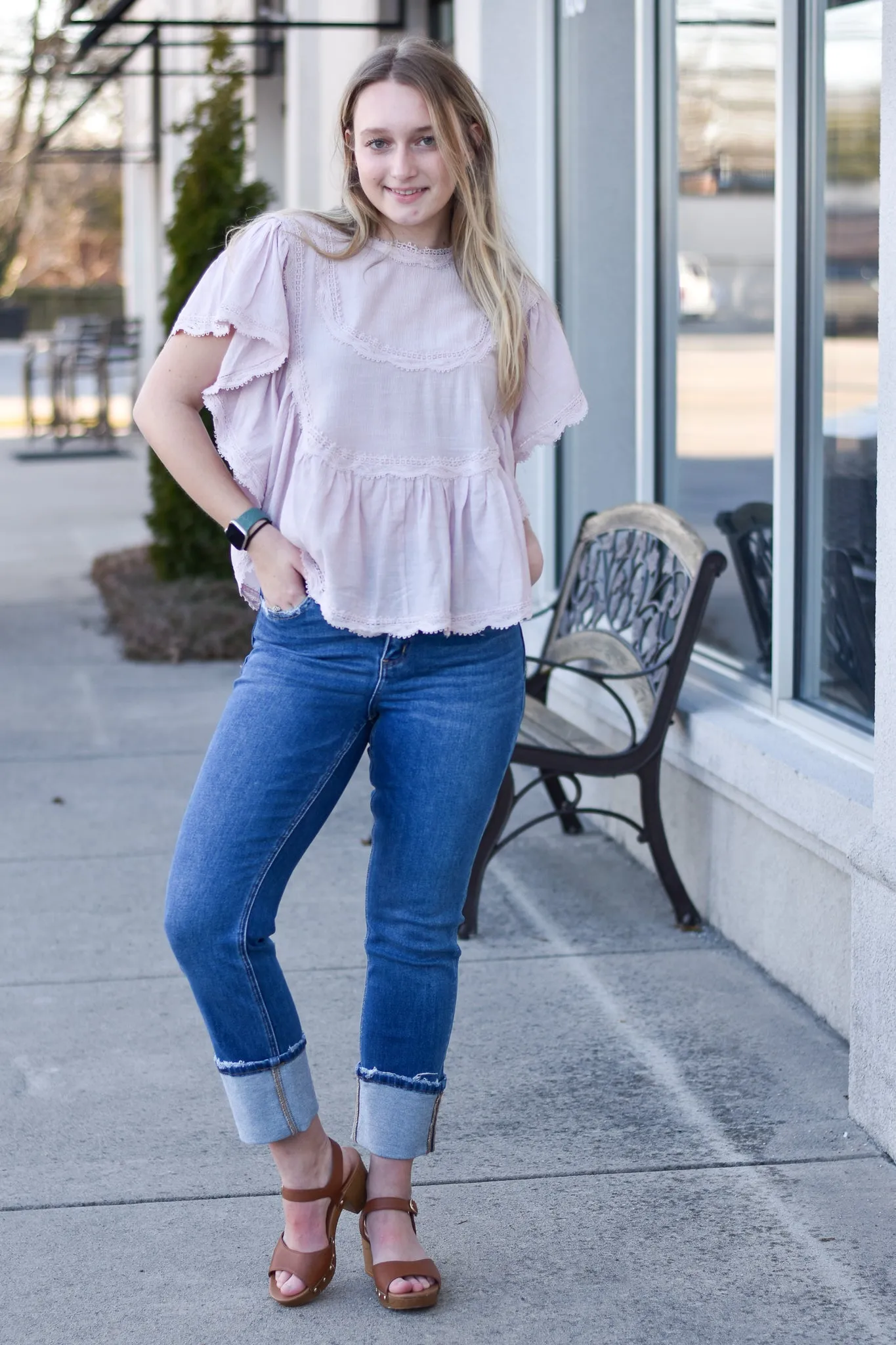 Vervet Cuffed Slim Straight Jeans