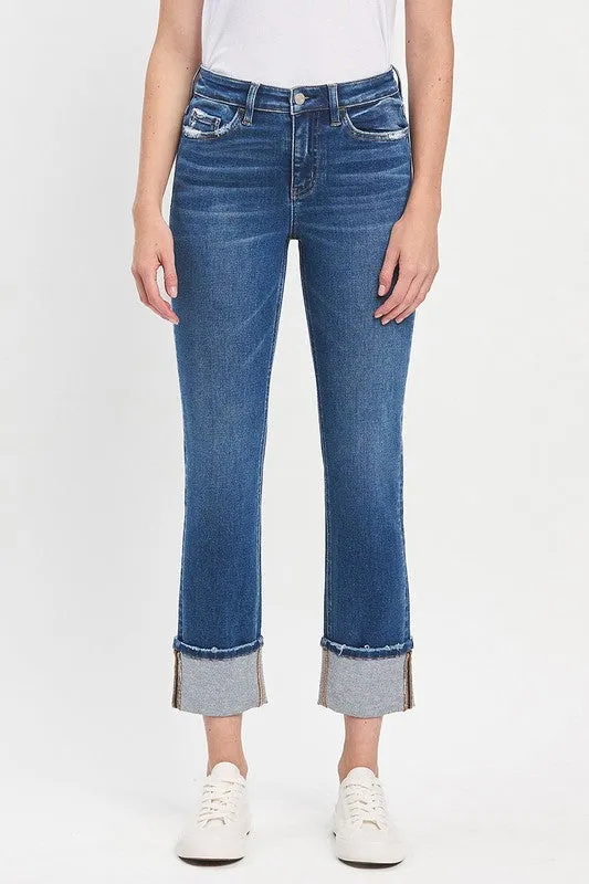 Vervet Cuffed Slim Straight Jeans