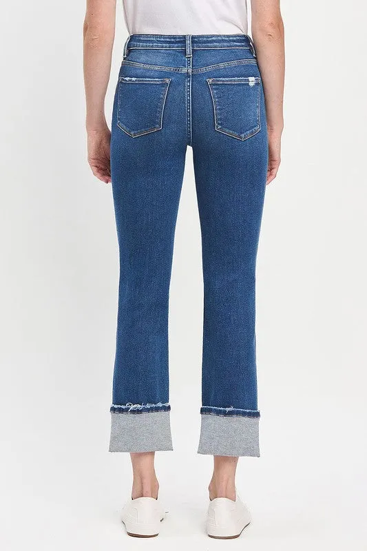 Vervet Cuffed Slim Straight Jeans