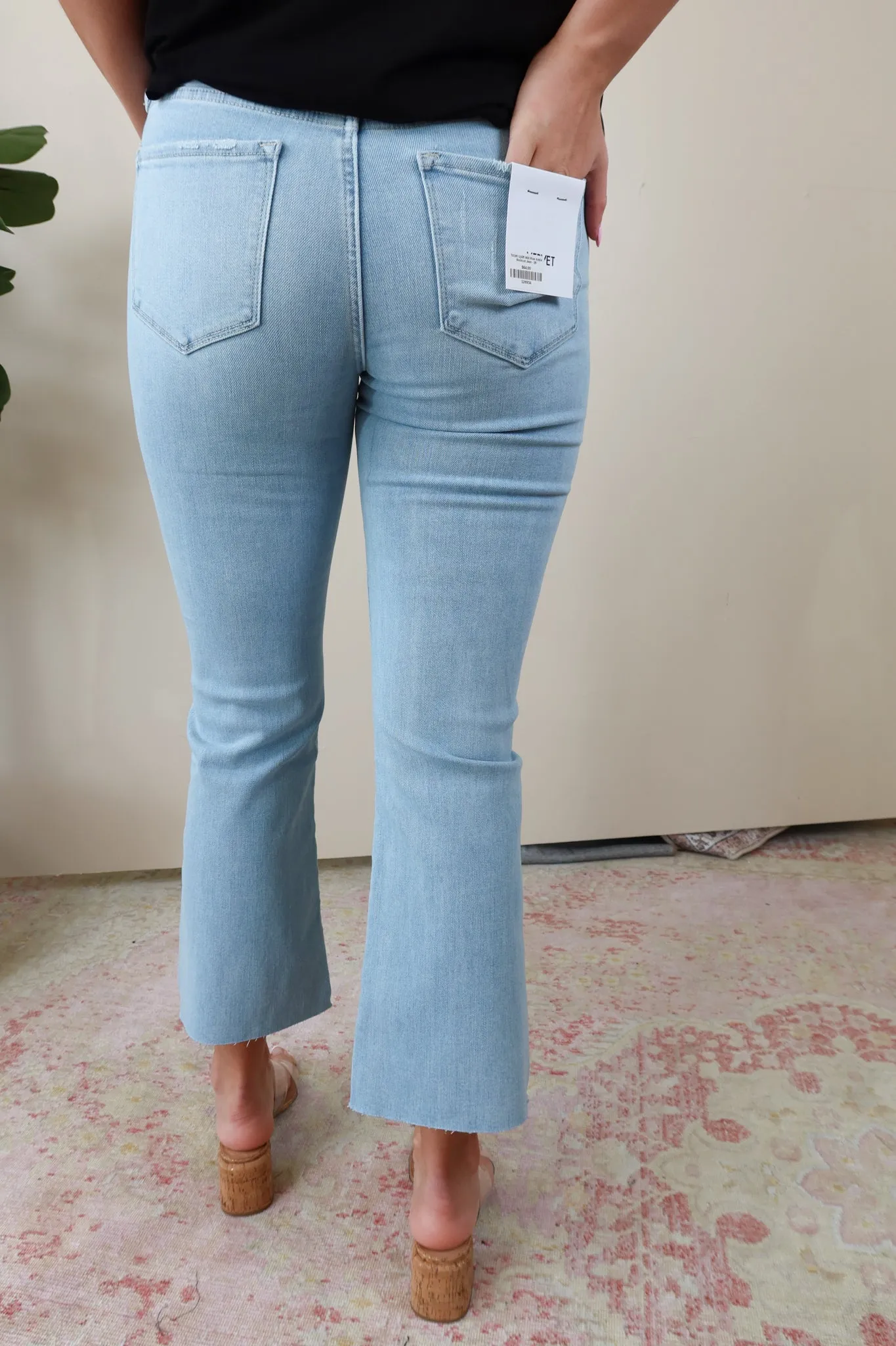 Vervet Miranda Uplift Mid Rise Ankle Bootcut Jean