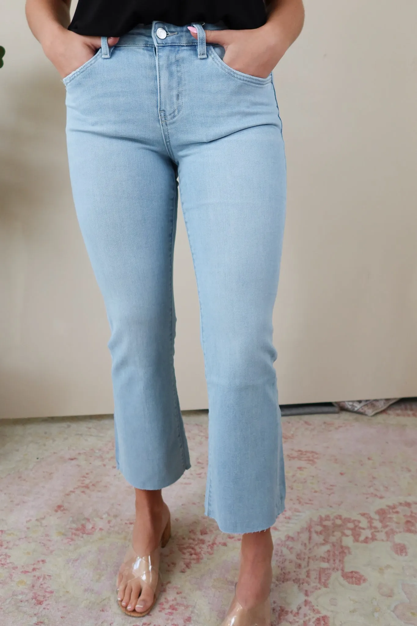 Vervet Miranda Uplift Mid Rise Ankle Bootcut Jean