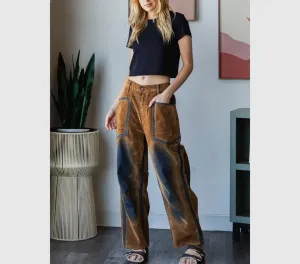 Vintage Suede Pants Velvet Brown Oli & Hali Pants
