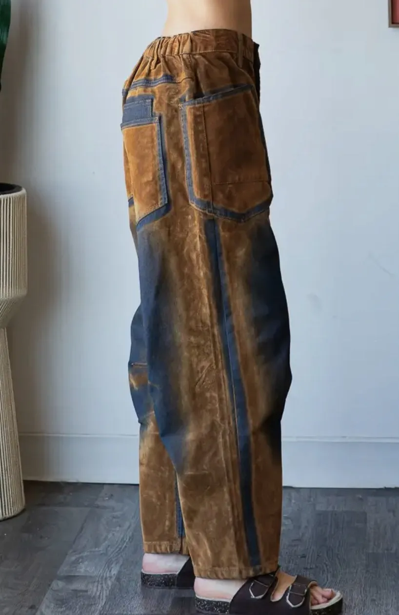 Vintage Suede Pants Velvet Brown Oli & Hali Pants
