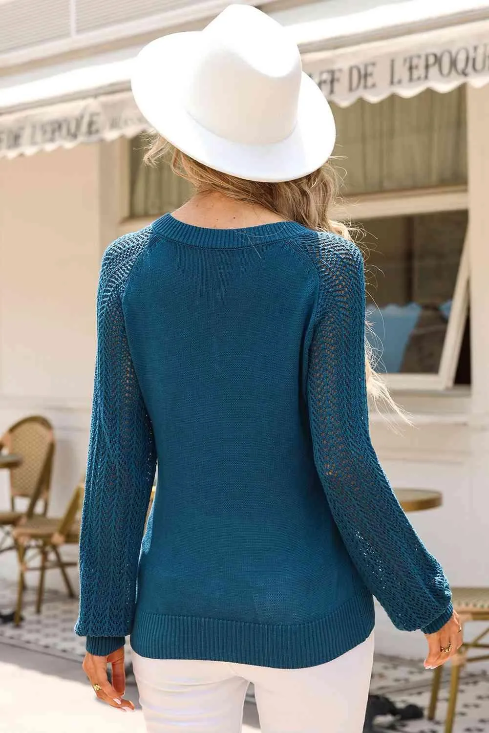 Warm And Free V Neck Knit Sweater