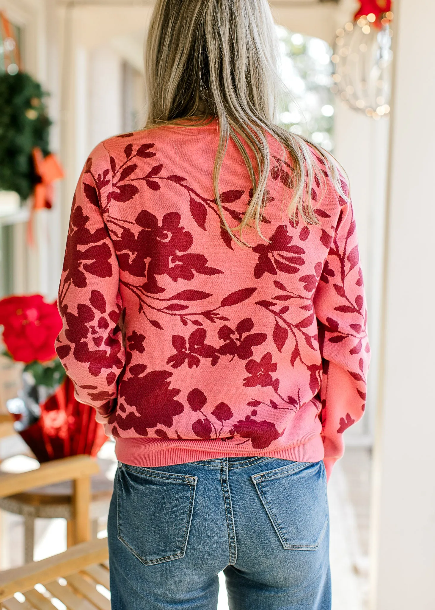 Warm Hues Floral Sweater B