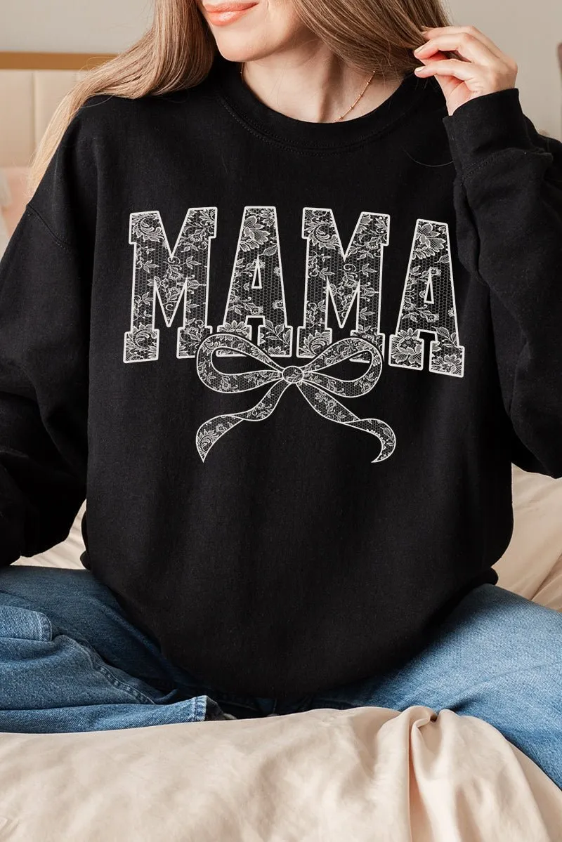 White Lace Mama Unisex NuBlend Crew Sweatshirt
