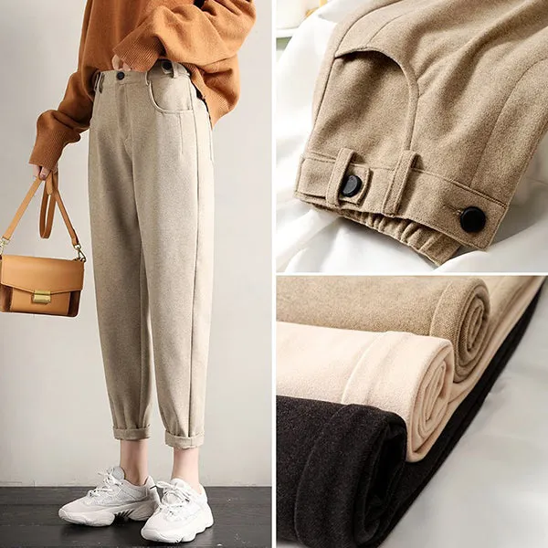 Women Woolen Harem Pants