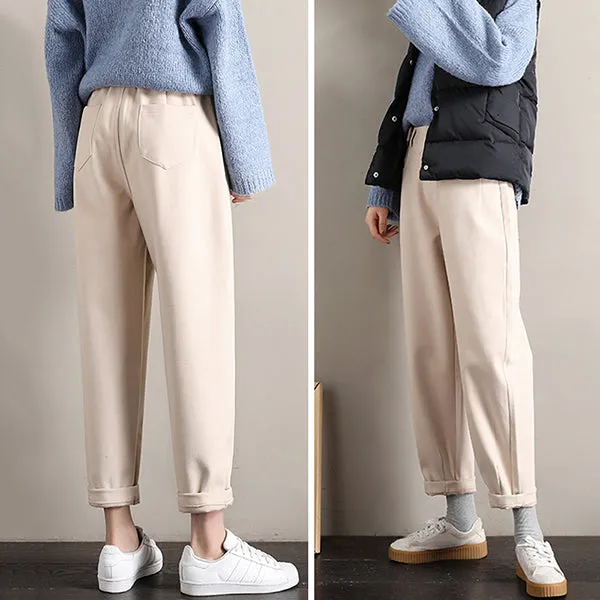 Women Woolen Harem Pants