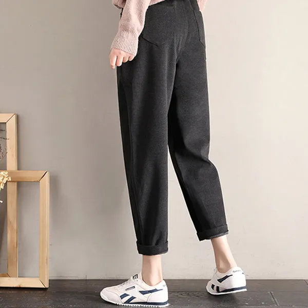 Women Woolen Harem Pants