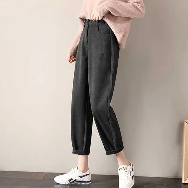 Women Woolen Harem Pants