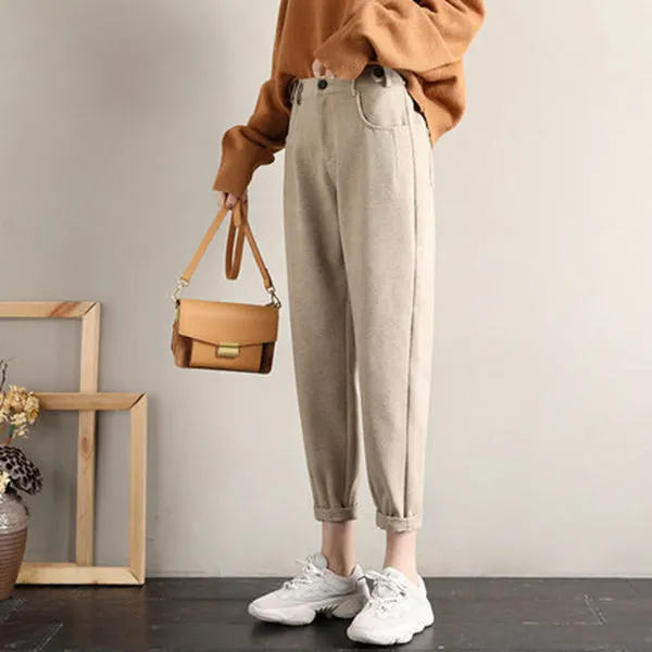 Women Woolen Harem Pants